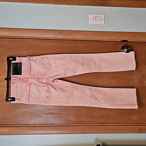 Veronica Beard Pale Pink Carly Kick Flare High Rise Jeans sz 23/000 nwt - Picture 4 of 6